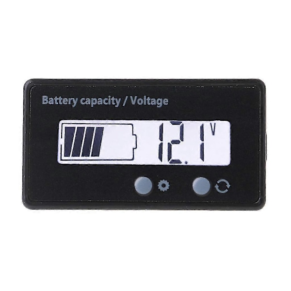 12v/24v/36v/48v Batterikapacitet & Volt Tester Til Litium Batterier Holdbar