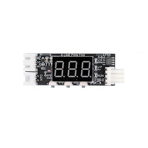 12V PWM 4-tråds Fläkt Temperaturkontroll Hastighetsregulator Chassi Ljudreduceringsmodul Stöd Fläkt S