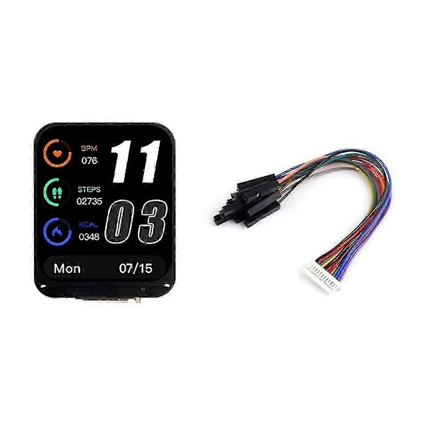 ESP32-S3 1.69 tommers LCD-skjerm Utviklingskort 240x280 med QST Attitude Gyro Sensor QMI8658C egnet for