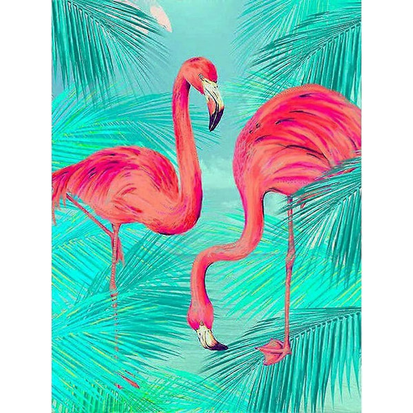 Neliömäinen timanttimaalaus Flamingo, timanttimaalaussarjat aikuisille, täyspora timanttimaalaussarjat, 5D DIY timanttimaalaus eläin kodin seinäkoriste Mo