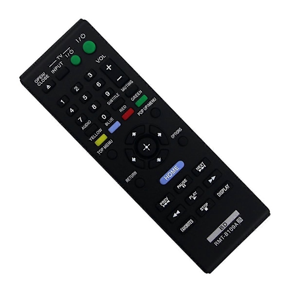 Fjernbetjening RMT-B109A Erstatning for Sony DVD-afspiller BDP-S380 BDP-S580 BDP-S480 BDP-BX38 BDP-S280 BD