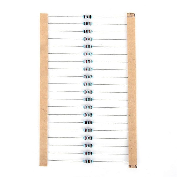 600 stk. Lot 1/4W 1% Metal Film Modstandssæt 10-1M 30 Værdier Assorterede Modstande Hver 20 stk.
