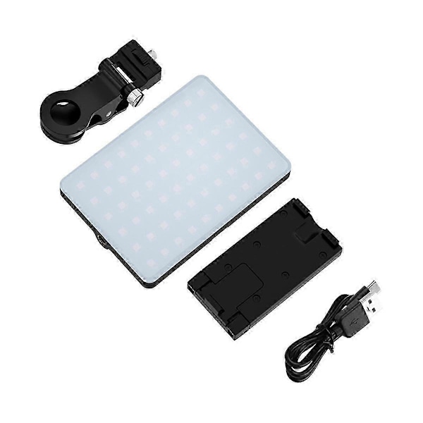 RGB LED Telefon Selfie Lys 2000Mah Batteri Genopladeligt Video Fyldlys Bærbart 3 Lysindstilling V