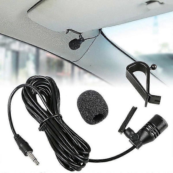 2.5 Vinkel, 3-polig Stereo Bilnavigering Extern Mikrofon GPS Positionering Intercom Navigering Bil Klistra Länk Mikrofon