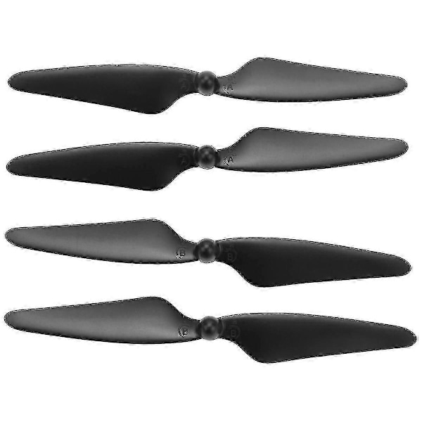 4 stk. kompatible med Hubsan H501s X4 Rc Quadcopter Propellerblade 2cw/2ccw, Sort-C8 Walkbee SZRH A-F