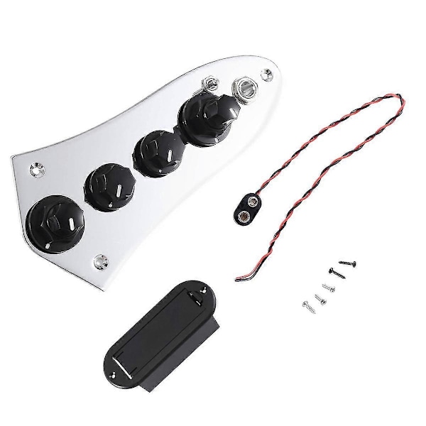 Universal 5 Jazz JB-08 Bass Loaded Control Plate för 4/5-strängars Basgitarrdelar