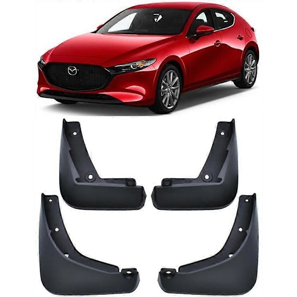 Äkta Stänkskydd Fram & Bak För 2019-2025 Mazda 3 Halvkombi