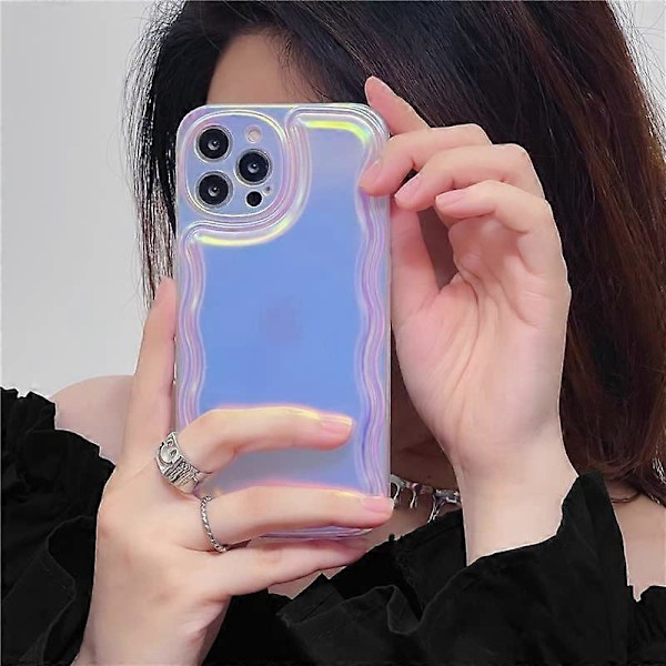 Laser Silikon Mjukt iPhone Skal (Vit, iPhone 12 Pro Max)