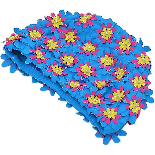 Badehette Blomstrete Petal Retro Stil Badehetter For Kvinner