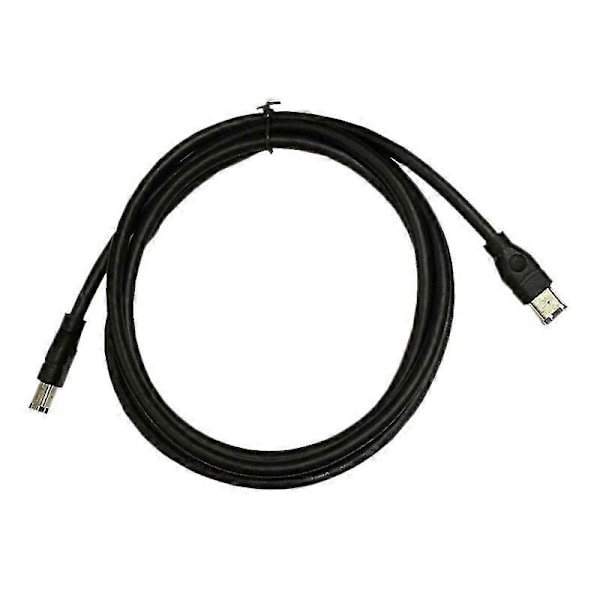 Sort Ieee 1394 Firewire 400 til Firewire 400 kabel, 6 Pin/6 Pin Han / Han - 10 Ft