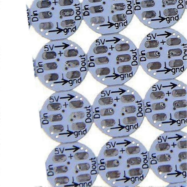 100 Stycken WS2812B WS2812 LED-chip & Kylfläns 5V 5050 RGB WS2811 IC Inbyggda Pixelmoduler (vit)