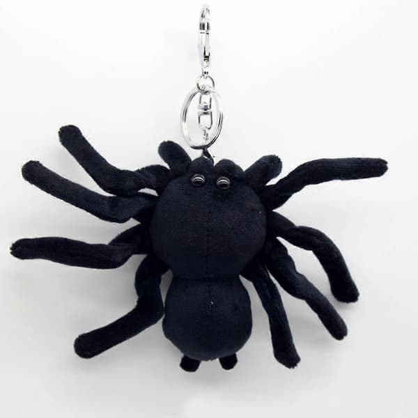 Tricky Spider Charm Nyckelring Djur Nyckelring för Vänner Barn Jul Examensfödelsedagspresent för Spindelfantaster