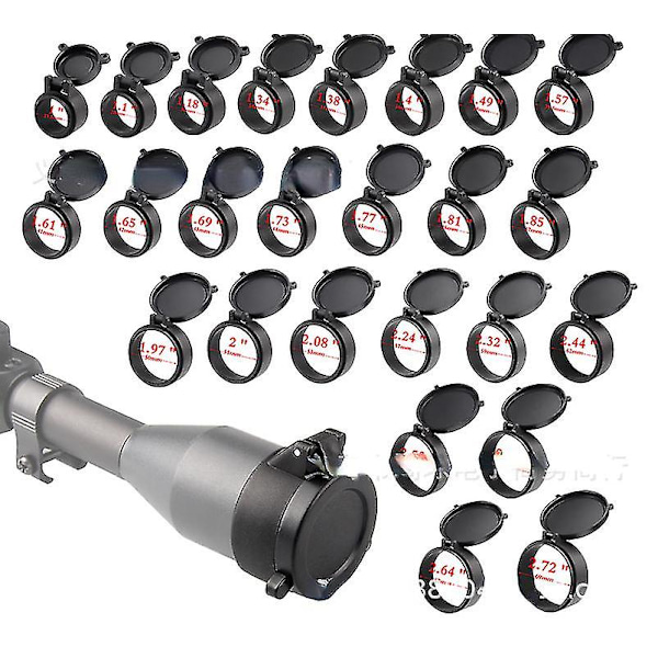 30mm Innerdiameter Matt Elastiskt Skydd Kikarsikte Skydd Teleskop Spegel Dammskydd