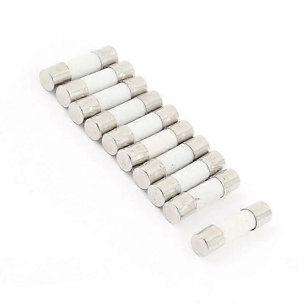 Forsinket 250 V 5 A T5 A keramisk rør, 10 stk. 5 x 20 mm sikring