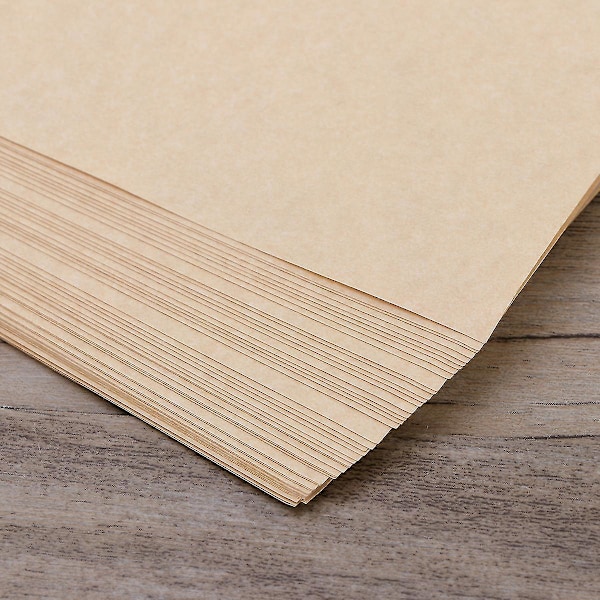 50 stk A4 Papirark Pergament Retro Papir for Sertifikat og Diplom 90g (Lys Brun)