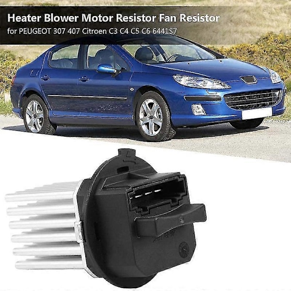 Motor Modstand, 6441.s7 Varmeblæsermotor Modstand Blæsermodstand Passer Til 307 407 C3 C4 C5 6441s7