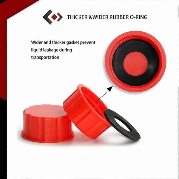 5 Gallon Bensindunklock, Ersättningslock för Bensindunkar (4-pack)