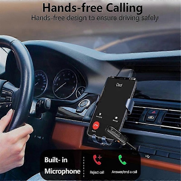 Bluetooth-lähetin TV:lle, Bluetooth-vastaanotin kotistereolle, 3,5 mm:n Aux Bluetooth -sovitin autoon ja lentomatkoille