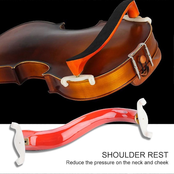 4/4 Violin Axelstöd Strängdämpare Greppbrädesetikett Set - Professionell Instrumenttillbehör