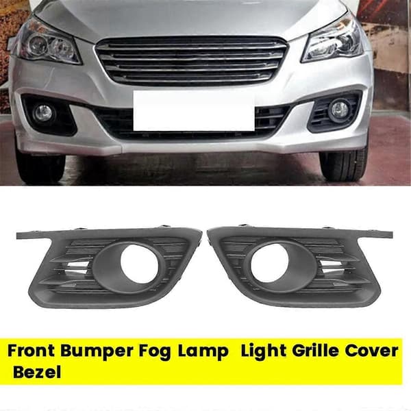 1 Par Bil Frontfanger Tåkelys Deksel Trim Bezel for Ciaz 2015-2017 Tåkelys Grilldeksel