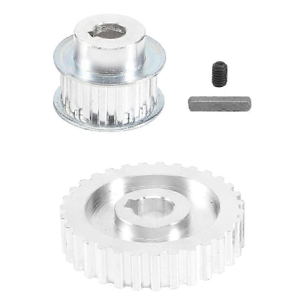 Lämplig för 2 st Metall Synkron Remhjul Växel Motor Rem Växel Drivhjul Växel S Cj0618 Mini Svarv Växlar, Met