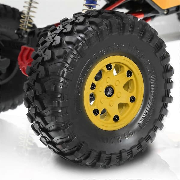 Dæksæt til 1/10 RC Crawler Bil Axial SCX10 Wraith RR10 Capra, Sort