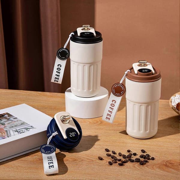 Smart Termokop med LCD-display til varme og kolde drikke Coffee 450ML
