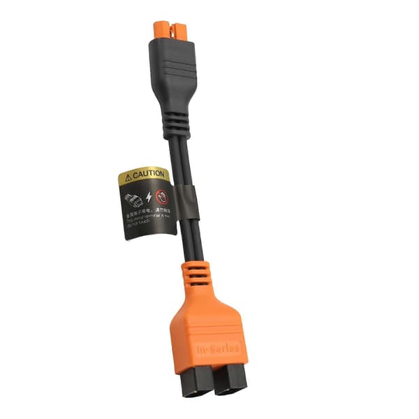 EF ECOFLOW -aurinkopaneelitarvikkeet - 1-to-2-adapterikaapeli - XT60I - 0,05 m liitäntäkaapeli sarjaan kytkentä Black B