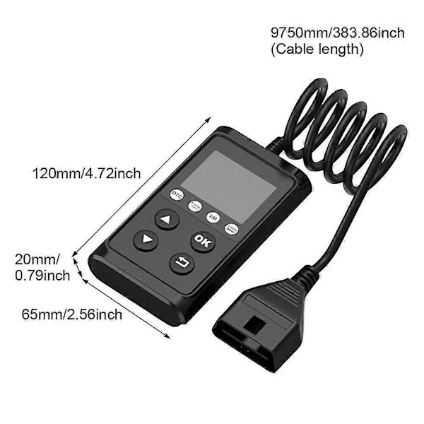 Universal Bärbar Bilkodläsare OBD2 Scanner Diagnostikverktyg Ljusindikator