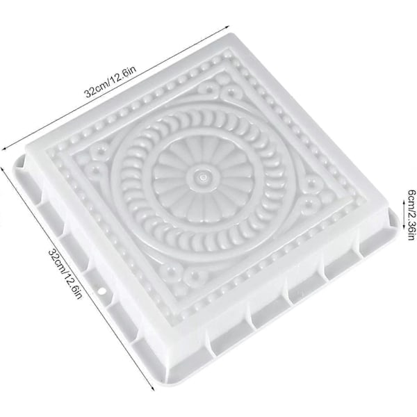 DIY Betongform för Stigen - Plastform för Trädgårdsgångar, Gräsmattor, Stenplattor
