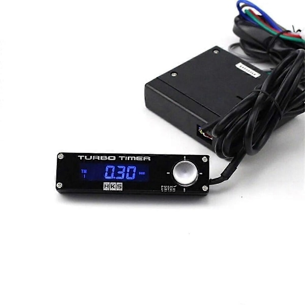 Type 0 Racerbil Turbo Timer Hvid/Rød/Blå Digital LED Display 41001-AK009 med LOGO