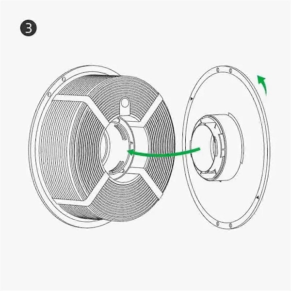 Til Bambu Lab 3D Printer Højtemperatur Materiale Rack Genanvendelig Spole til ABS ASA PA6-GF ABS-GF Fil