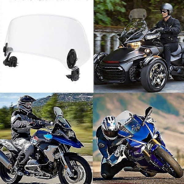 Motorcykel vindskærm - stor transparent