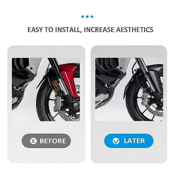 2022- Til Ducati Multistrada V4 Ny Sort Motorcykel Frontforlænger Udvidelse Skærm Mudguard