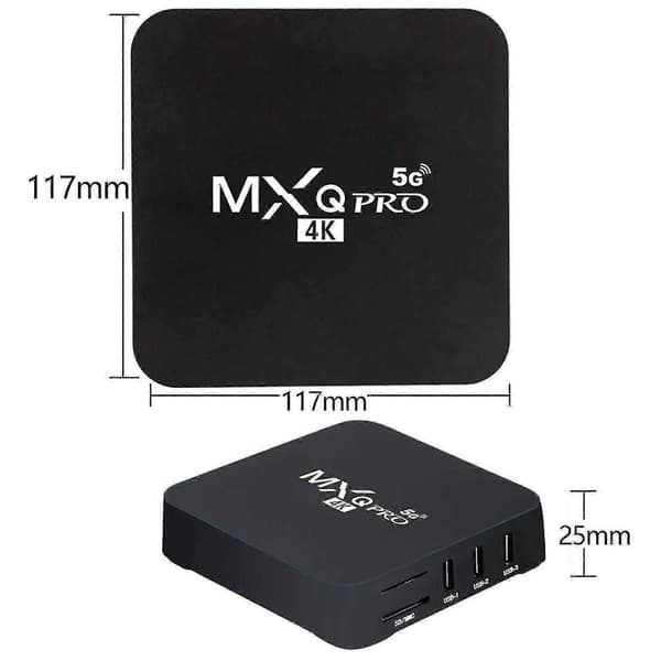 För Android TV Box, 4K HDR Streaming Media Player, 4GB RAM 32GB ROM Allwinner H3-core Smart TV Box