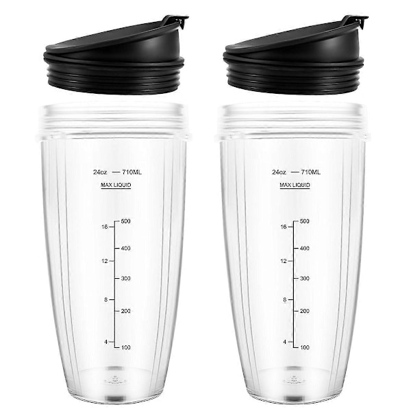 24OZ Korvaavat Kupit Yhteensopivat Ninja Nutri BN401, BN701, SS101, BN400, BN800, BN801 Tehosekoittimen Kanssa