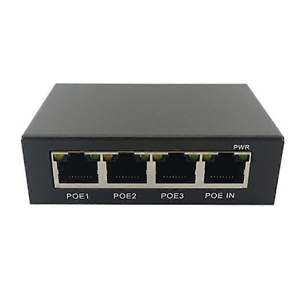 4 Port Gigabit POE Extender 100/1000M Netværk Switch Extender IEEE802.3Af/At Plug&Play til PoE Switch
