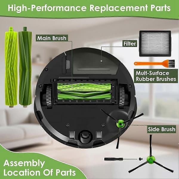 Reservdelar för IRobot Roomba I3 I3+ I7 I7+ I4 I6 I6+ I8 I8+/Plus E5 E6 E7 J7 I5 J5+ I, E &J Series Dammsugare