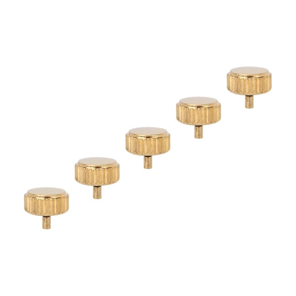 5 st Professionella Klockkronor Delar Guld Stål Armbandsur Reparationsverktyg Kit kompatibelt med Urmakare 5.5mm