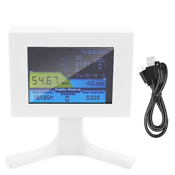 Nerdminer V2 56kh/S 2.8 Tuuman LCD-näyttö Valkoinen