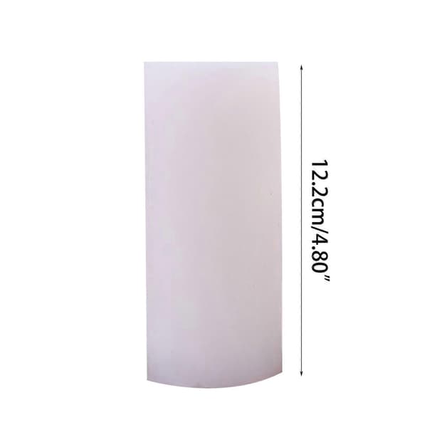 3D Kærlighedshjerte Cylinder Stearinlysform Harpiksforme til Stearinlysfremstilling Silikone Klar Tekstur Cylinder Stearinlys Silikoneforme