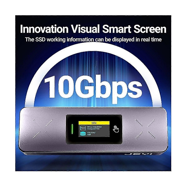I9x Smart M.2 Nvme / Sata Ssd-kabinett, Usb 3.2 Gen 2 10gbps, Externt M2 Adapterfodral Stöd M-key B+m Key Uasp Trim