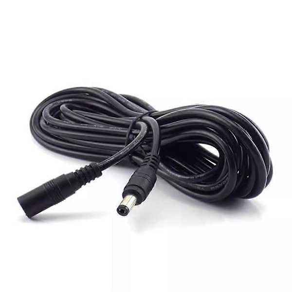DC 12V Strömförlängningskabel 5.5x2.1mm Strömkabel 12m