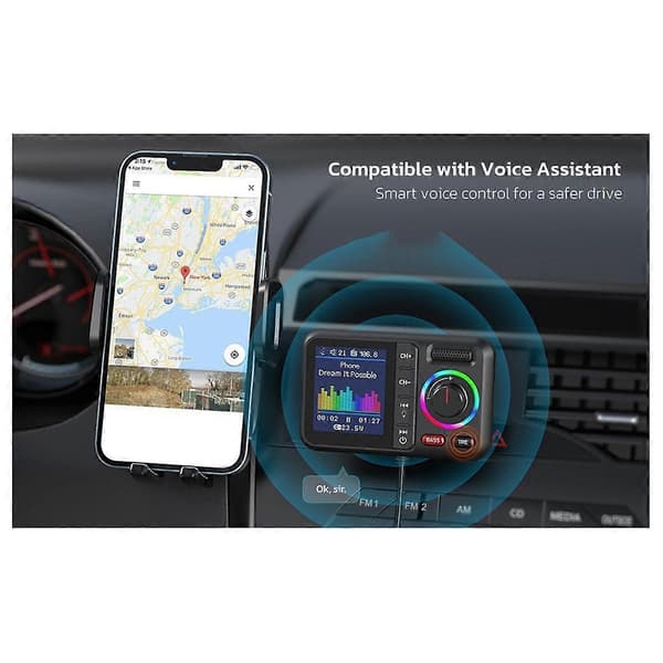 BT98L LED Display Bluetooth 5.0 Transmitter Adapter 3.5MM AUX MP3 Afspiller HIFI Lydadapter til PC