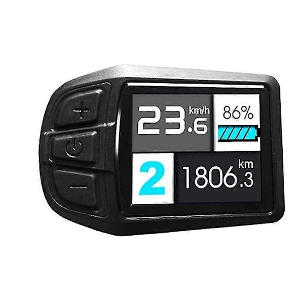 LCD TFT UKC3 Display Hastighet Batteritid Indikator för Elcykel 24V 36V 48V Motor Konvertering