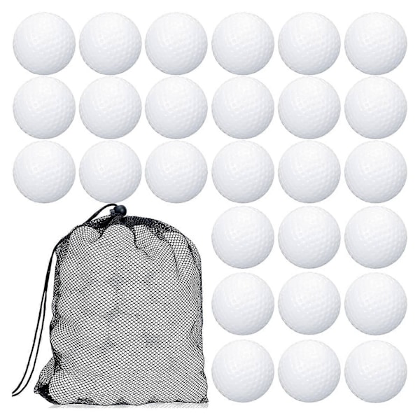 100 st Golf Övningsbollar Ihåliga Golfbollar Träning Golfbollar med Mesh Dragsko Förvaringspåsar fo