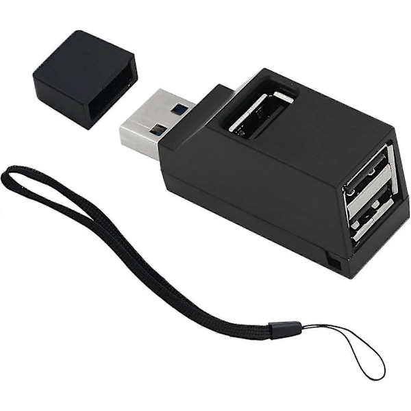 1x Usb 2.0 Hub Til Pc Usb Splitter Adapter Kompatibel Med Windows, Mac, Linux