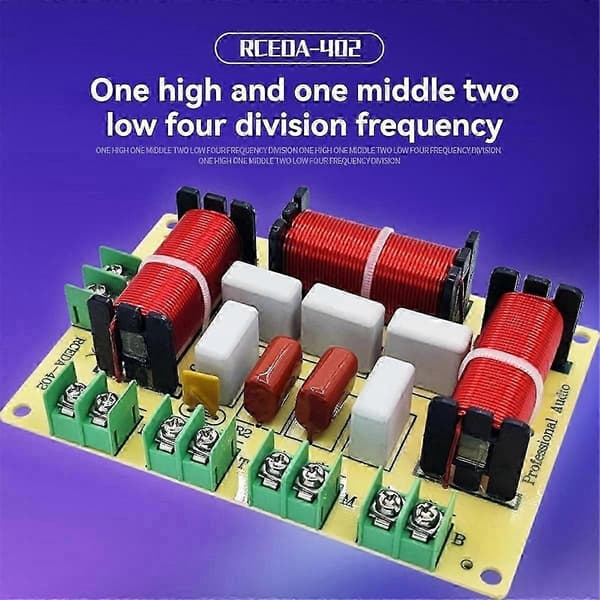 200W 4-vejs delefilter lydhøjttaler delefilter dobbelt bas + mellemtone + diskant frekvensdeler KTV Pr