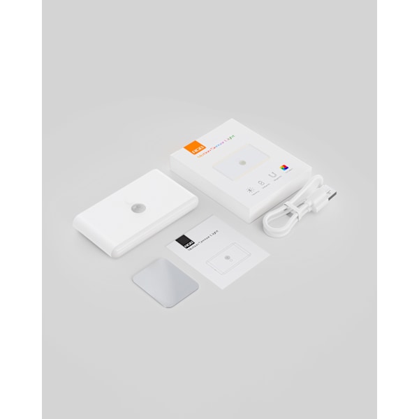 RGB sensorlys menneskekropssensorlys intelligent opladning infrarød farve magnetisk LED natlampe 1PCS