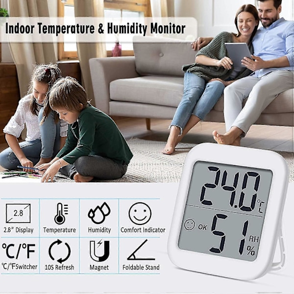 Aplusdeal Digital Termo-hygrometer Inomhus Termometer Hygrometer Rum Heilwiy Gåva